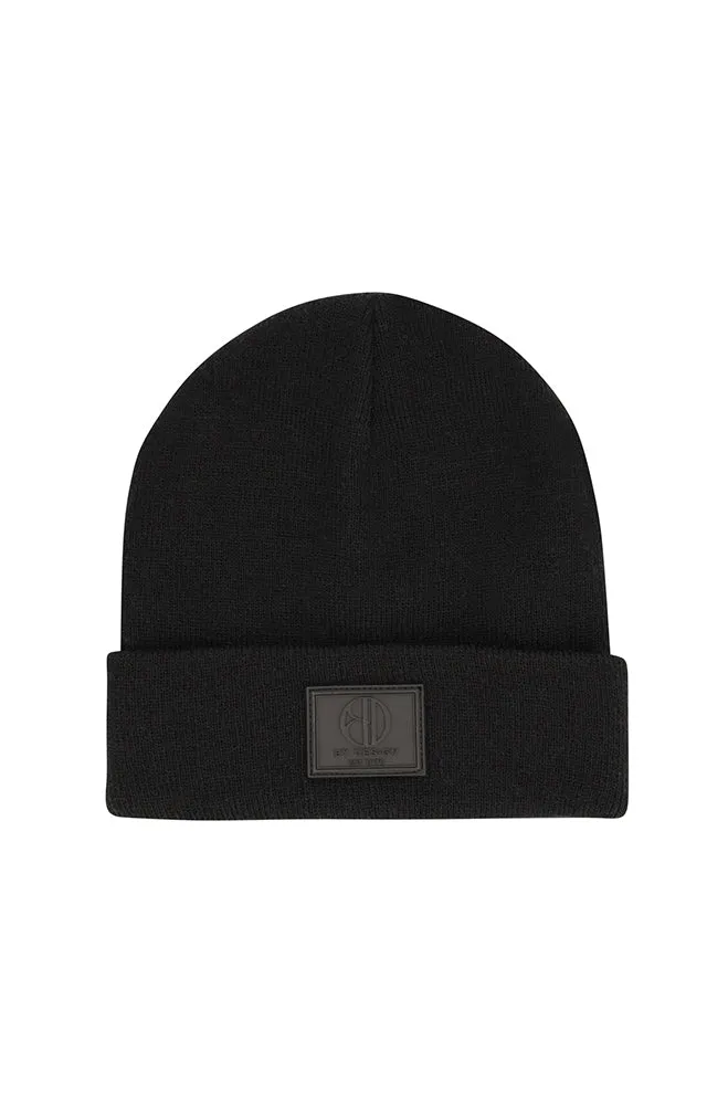 Allaire Turnup Basic Beanie _ 158161 _ Black sold by Dunns