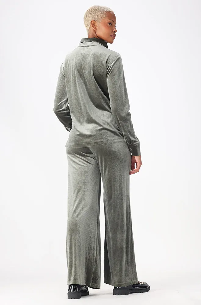 Tara Velour Shrt _ 159241 _ Fatigue sold by Dunns product image thumbnail 5