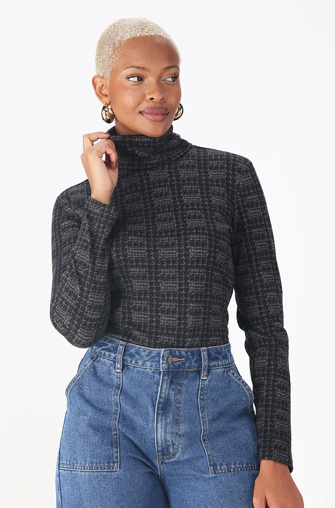 Rehanna Poloneck Top _ 157708 _ Grey sold by Dunns