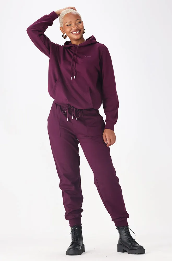 LAUREN FLEECE KANGAROO POCKET HOODIE _ 156265 _ Purple sold by Dunns product image thumbnail 4