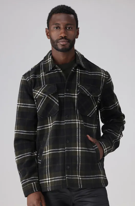 Ensign Check Melton Jacket sold by Dunns