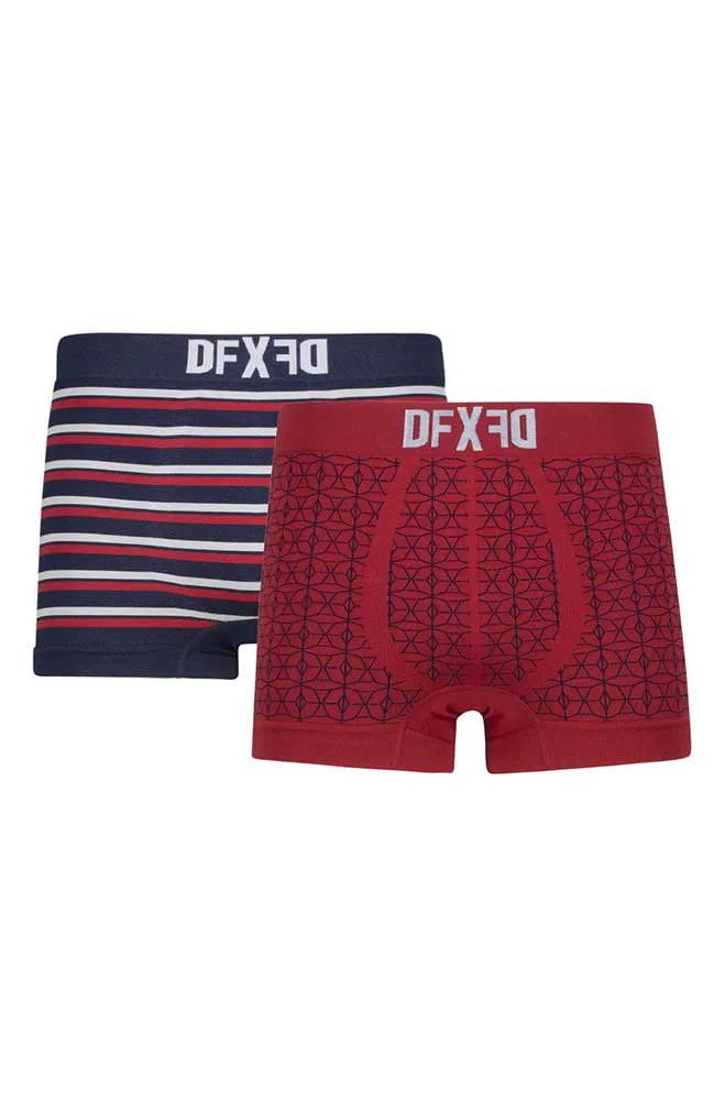 Eric Seamfree Trunks 2pk _ 158938 _ Red sold by Dunns