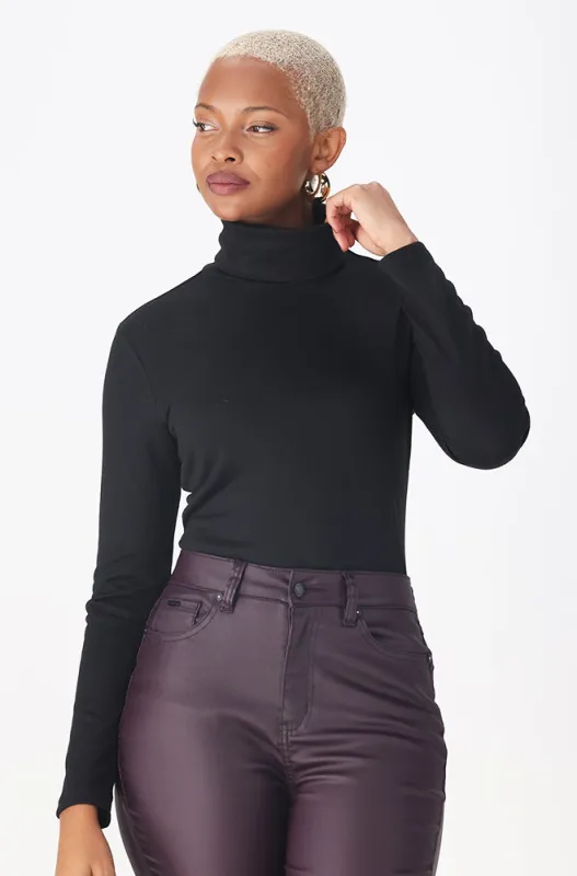 Rehanna Poloneck Top _ 157711 _ Black sold by Dunns