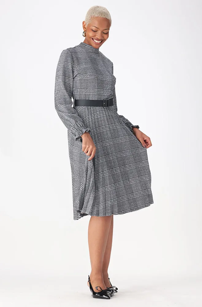 ROSE BELTED CHECK DRESS sold by Dunns product image thumbnail 4