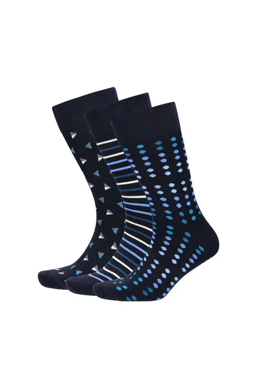 Boyd Design Work Socks 3pk _ 156884 _ Navy sold by Dunns