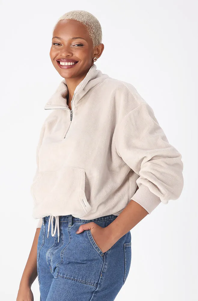 EMMA FLUFFY QUARTER ZIP TOP sold by Dunns product image thumbnail 3