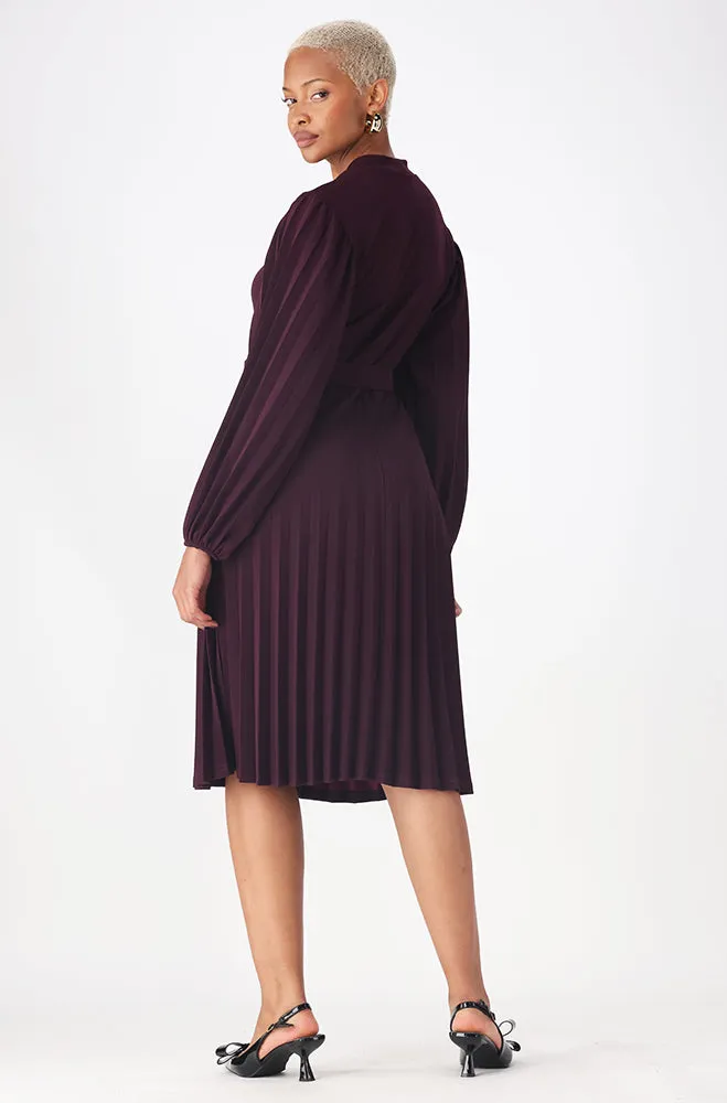 LORA BELTED PLEAT DRESS sold by Dunns product image thumbnail 5