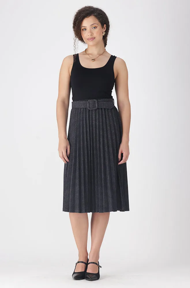 EMILIA PLEATED MIDI SKIRT sold by Dunns product image thumbnail 4