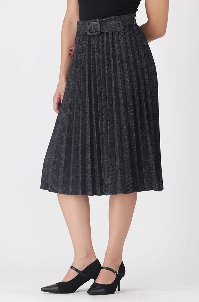 EMILIA PLEATED MIDI SKIRT sold by Dunns product image thumbnail 2