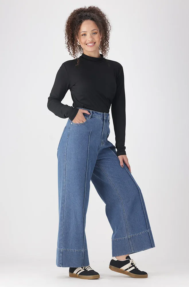 Tia Turtle Neck Top _ 158033 _ Black sold by Dunns product image thumbnail 4