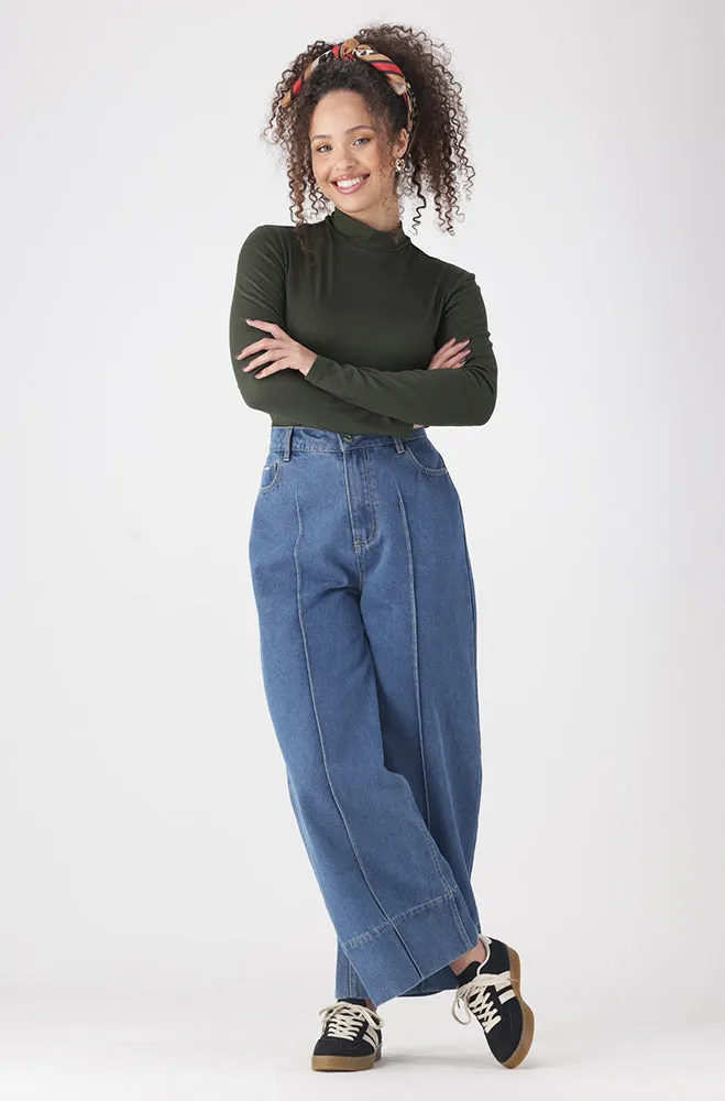 Tia Turtle Neck Top _ 158045 _ Fatigue sold by Dunns product image thumbnail 4