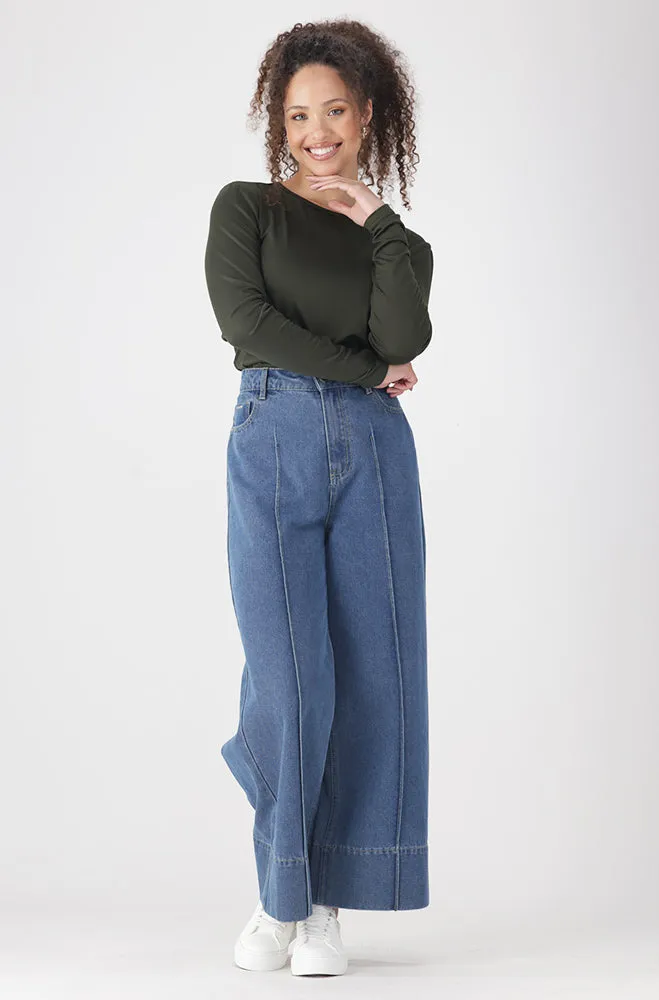 Cleo Crew Neck Tee _ 158073 _ Fatigue sold by Dunns product image thumbnail 4