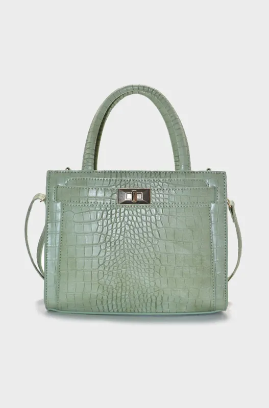 Selina Tote Bag _ 158500 _ Green sold by Dunns