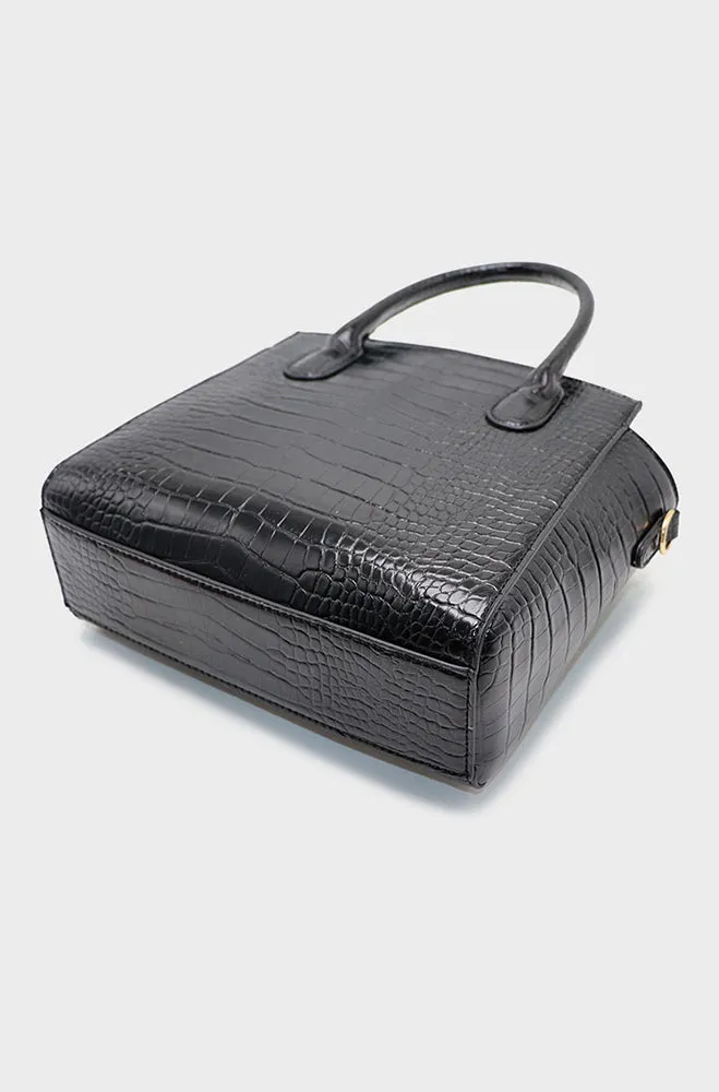 Jade Structured Tote Bag _ 159525 _ Black sold by Dunns product image thumbnail 4