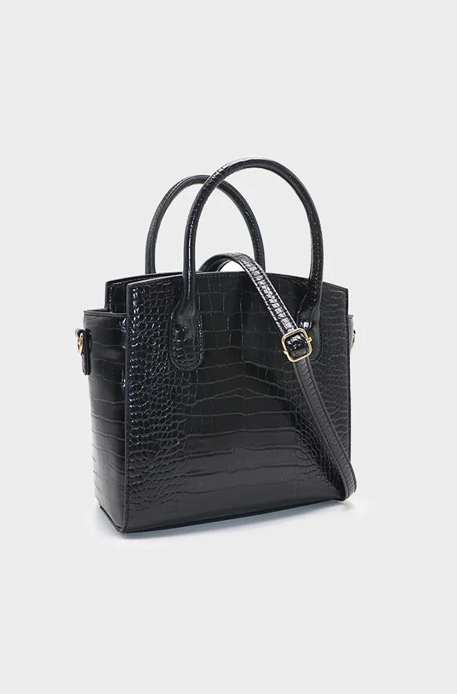 Jade Structured Tote Bag _ 159525 _ Black sold by Dunns product image thumbnail 2