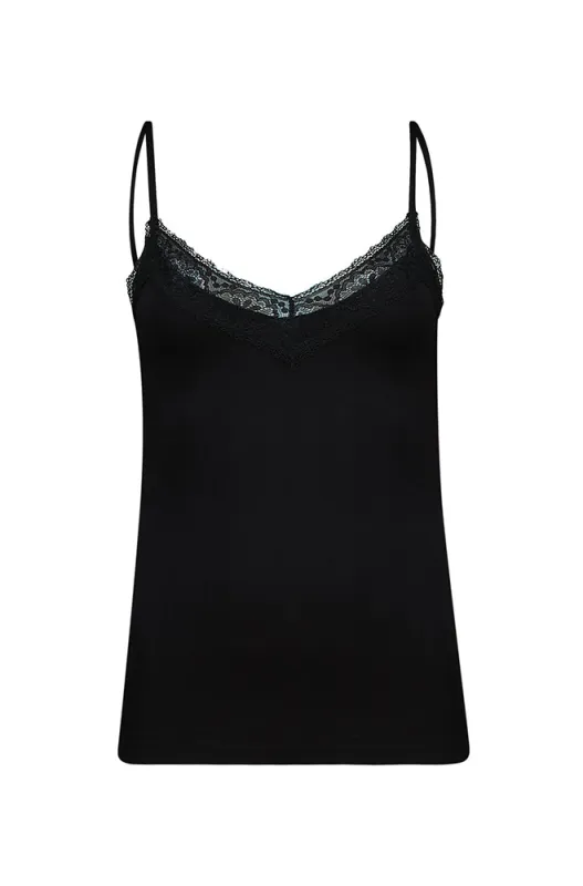 Sarah Sf Lace Cami _ 157955 _ Black sold by Dunns
