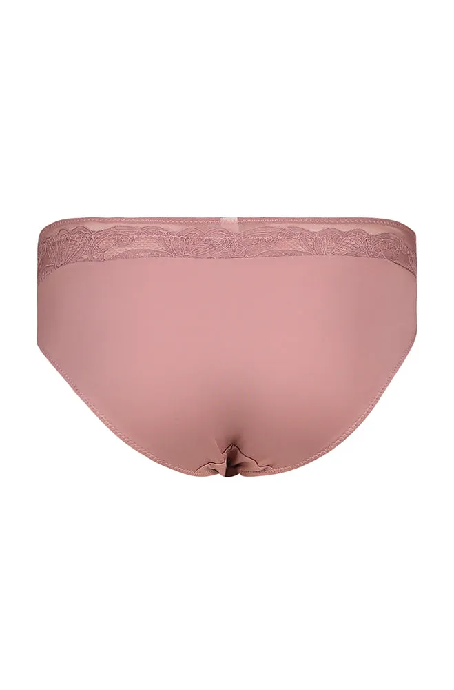 Faye Mocrofibrelace Waist Hipster _ 159507 _ Dusty Pink sold by Dunns product image thumbnail 2