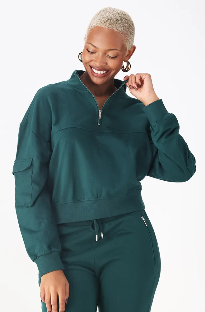 EMMA QUARTER ZIP TOP CARGO TOP sold by Dunns