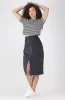 HARMONY COATED SKIRT _ 161201 _ Black sold by Dunns
