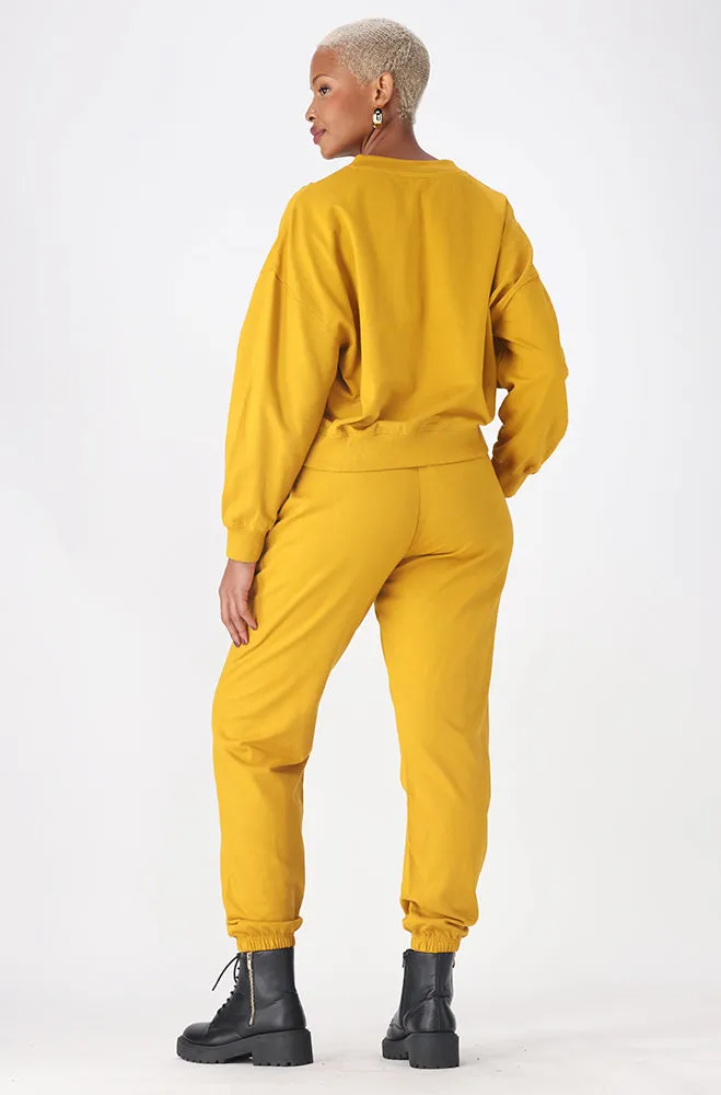 Alexis Fleece V- Neck Neck Top _ 156295 _ Yellow sold by Dunns product image thumbnail 5