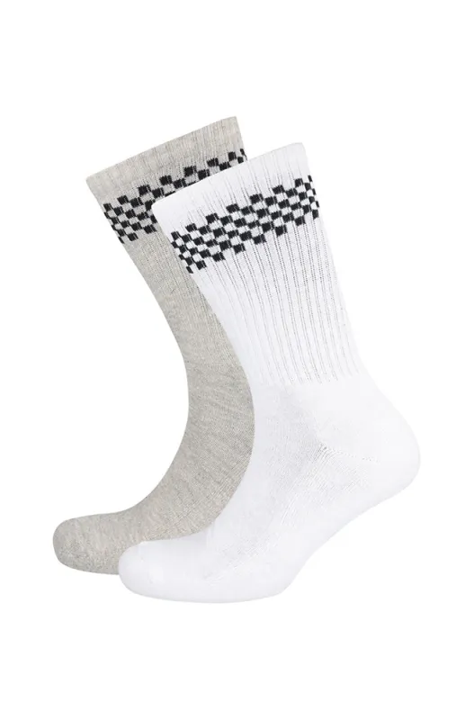 Lenin Sports Socks 2pk _ 157258 _ Grey Mel sold by Dunns