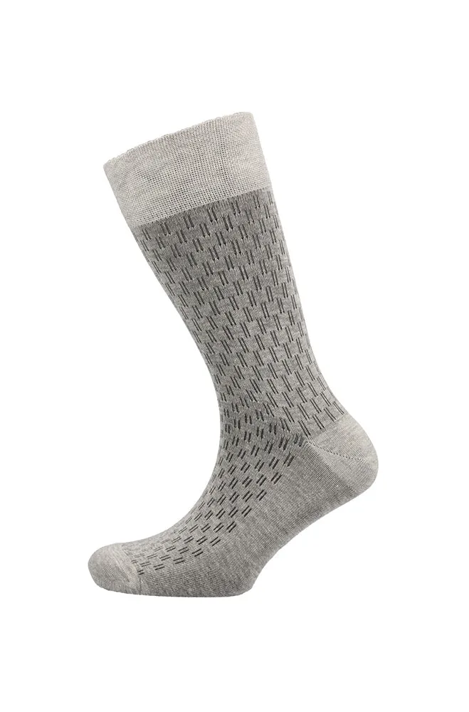 Carl Single Sock _ 157043 _ Grey Mel sold by Dunns