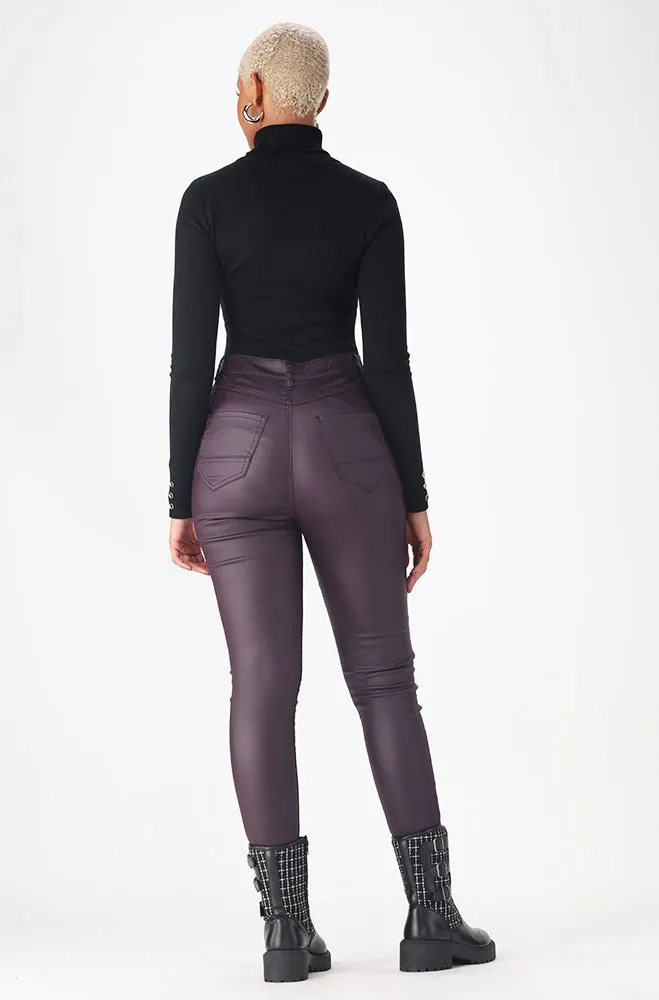 Gloria Button Detail Polo Neck Knitwear _ 159549 _ Black sold by Dunns product image thumbnail 5