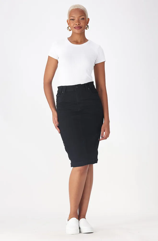 CAMDEN SIDE BUTTON DENIM SKIRT sold by Dunns product image thumbnail 4