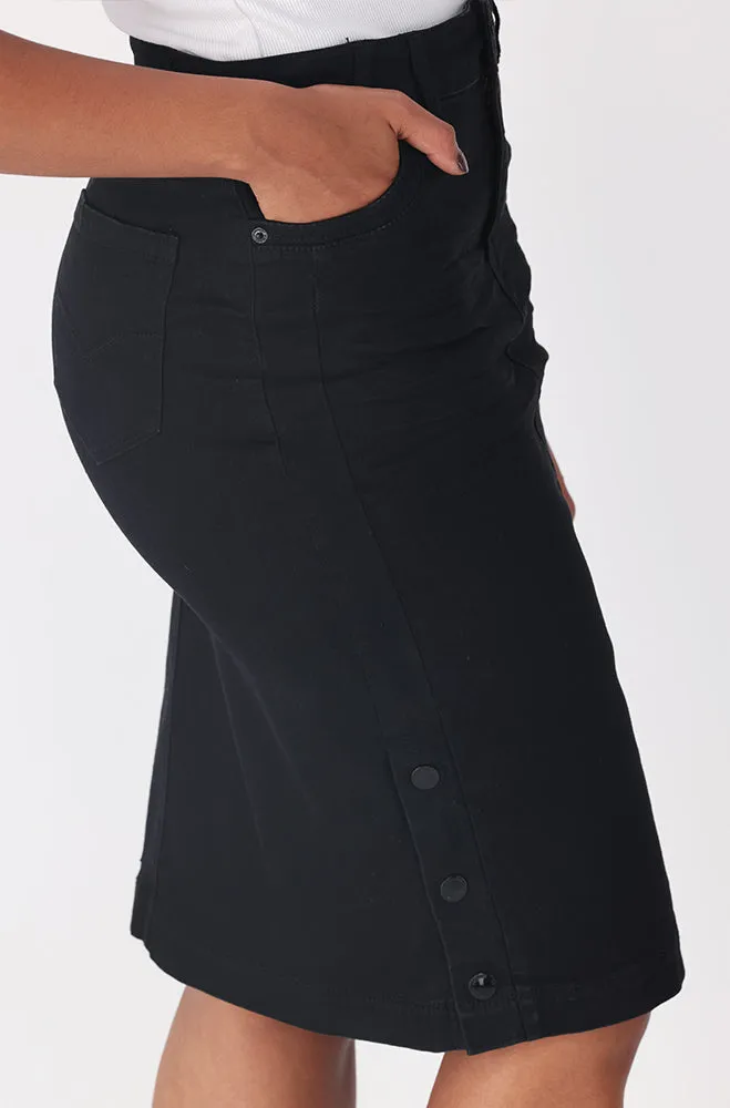 CAMDEN SIDE BUTTON DENIM SKIRT sold by Dunns product image thumbnail 2