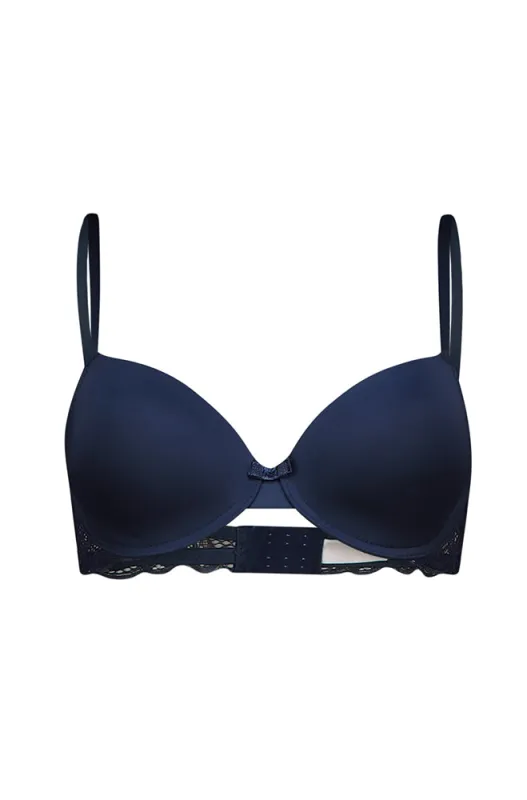 Nova Lace Wing Bra _ 160202 _ Navy sold by Dunns