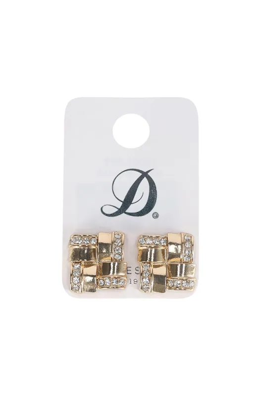 Siera Statement Stud Earrings _ 158423 _ Gold sold by Dunns