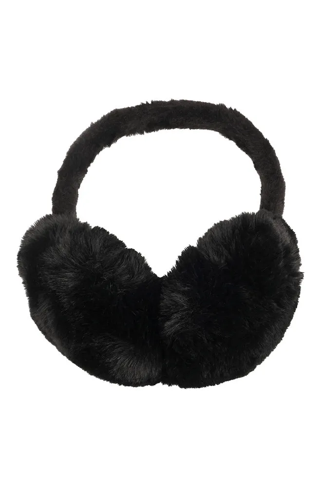 Macy Fur Ear Muffs _ 159810 _ Black sold by Dunns