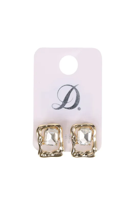Lara Statement Studs _ 158424 _ Gold sold by Dunns