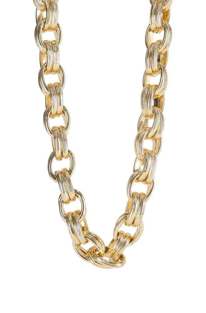 Erica Statement Chain Necklace _ 163225 _ Silver sold by Dunns