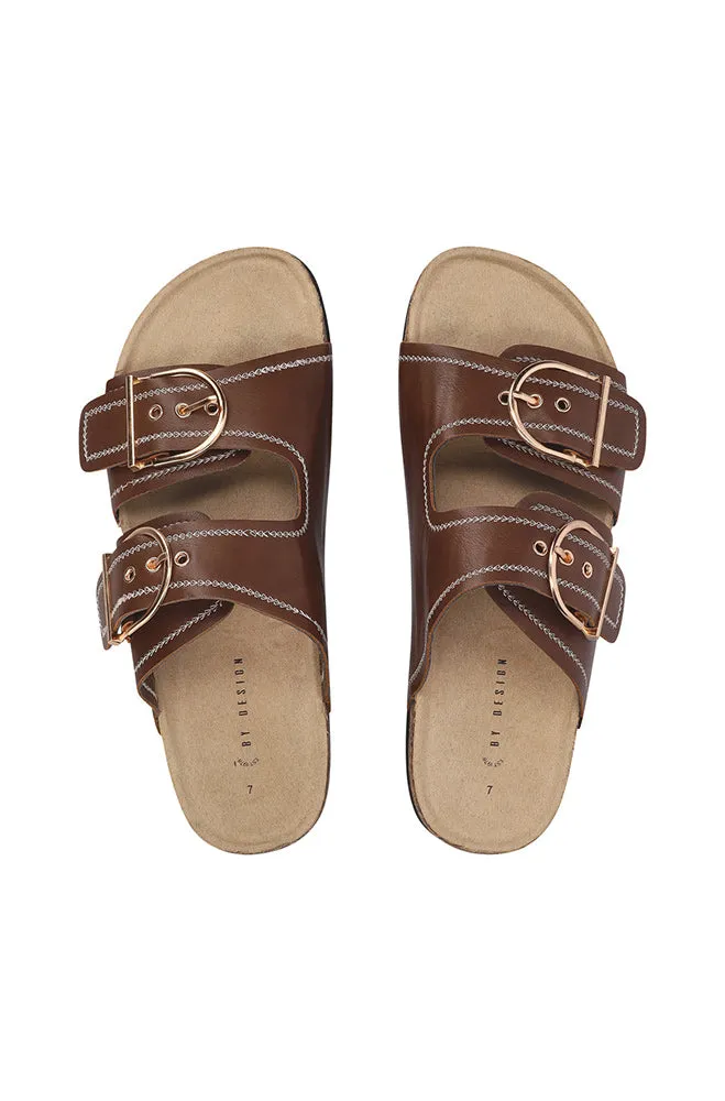 Darla double buckle chocolate sandal sold by Dunns product image thumbnail 4