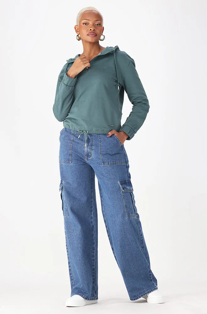 EMMA DRAWCORD HOODY sold by Dunns product image thumbnail 4