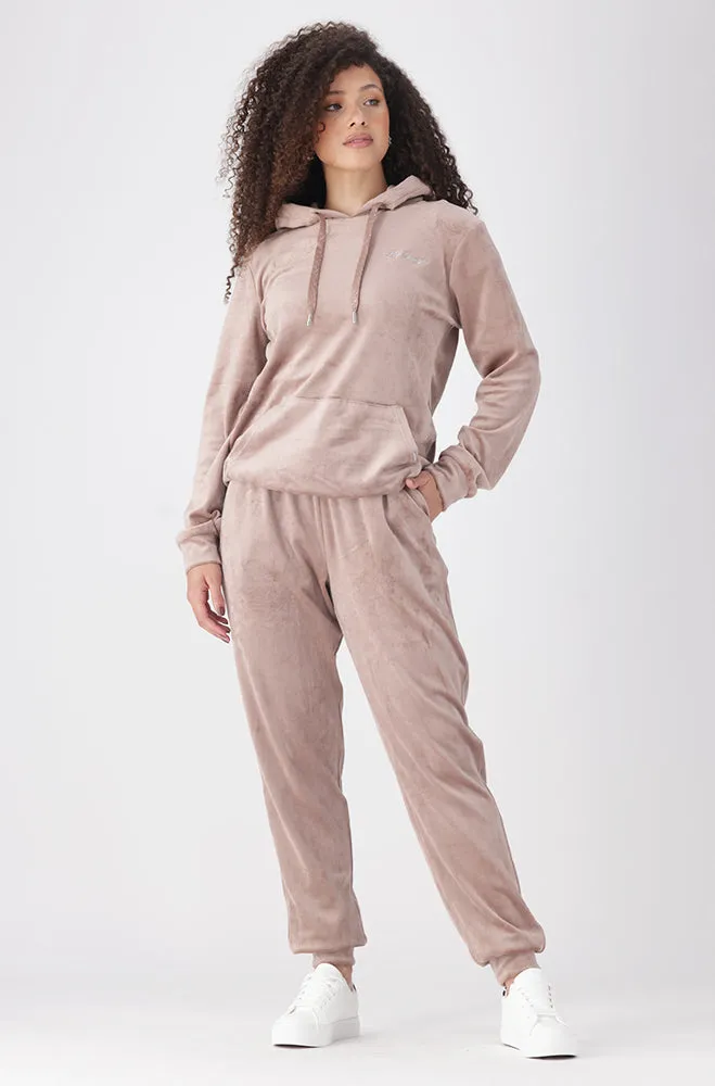 Britney Velour Jogger _ 156171 _ Mocha sold by Dunns product image thumbnail 4