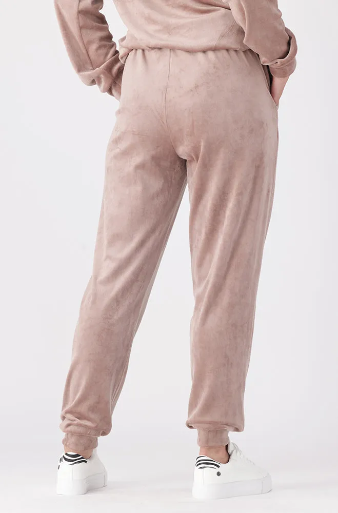 Britney Velour Jogger _ 156171 _ Mocha sold by Dunns product image thumbnail 3