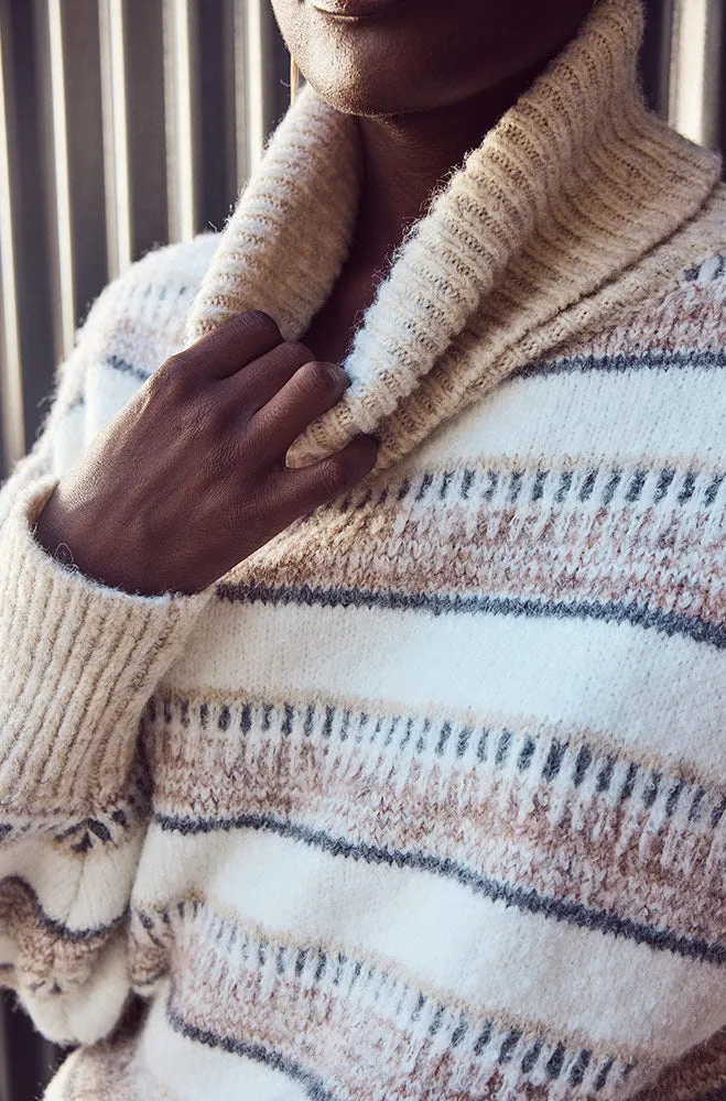 Zeta Chunky Pullover Jersey _ 160101 _ Taupe sold by Dunns product image thumbnail 5