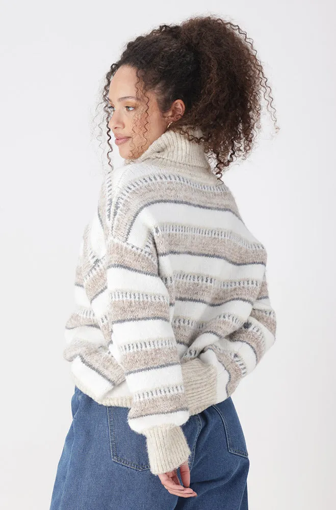 Zeta Chunky Pullover Jersey _ 160101 _ Taupe sold by Dunns product image thumbnail 4