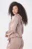 BRITNEY VELOUR HOODIE _ 156169 _ Mocha sold by Dunns