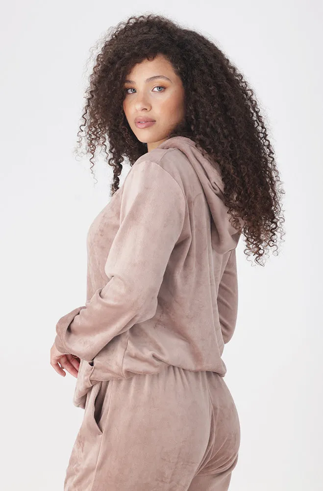 BRITNEY VELOUR HOODIE sold by Dunns product image thumbnail 2