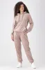 BRITNEY VELOUR HOODIE _ 156169 _ Mocha sold by Dunns