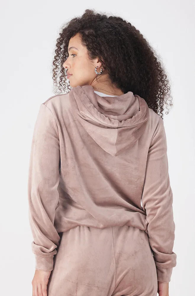 BRITNEY VELOUR HOODIE sold by Dunns product image thumbnail 3