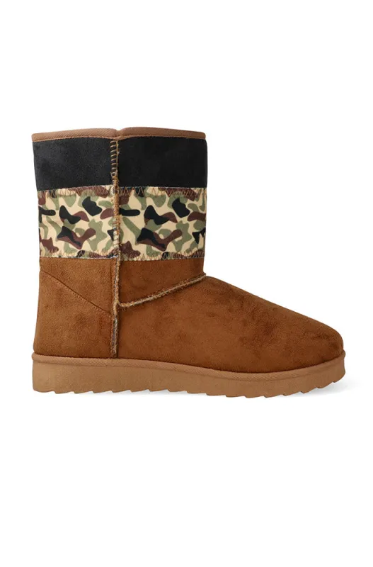 Patchwork snug boot sold by Dunns