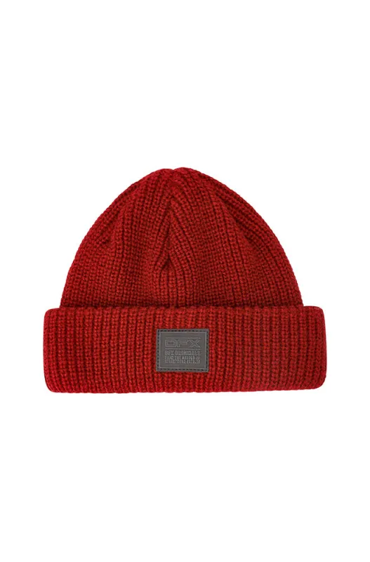Will Ribbed Fisherman Beanie _ 159601 _ Red sold by Dunns