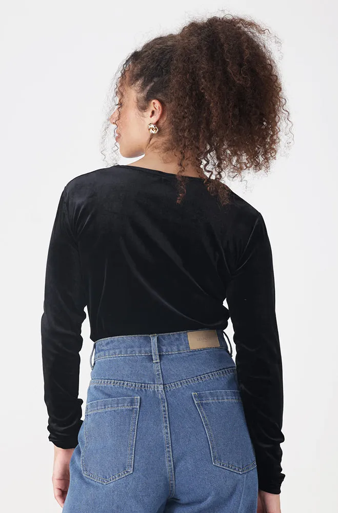 KIKI VELOUR TOP sold by Dunns product image thumbnail 3