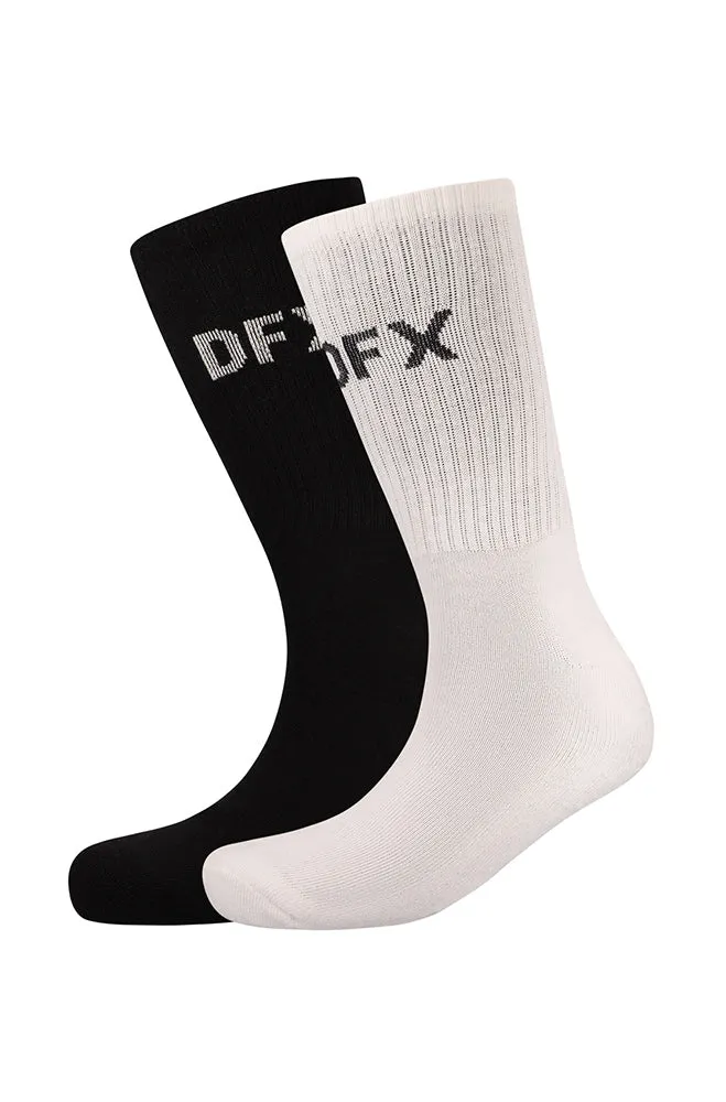 Dfx Sports Socks 2pk _ 157439 _ White sold by Dunns