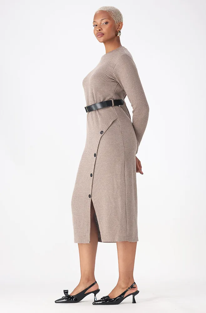 MIA BELTED BODYCON MOCK WRAP DRESS sold by Dunns product image thumbnail 2
