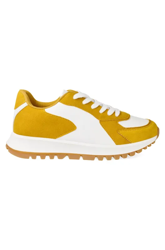 Arrowwood Retro Sneaker _ 157317 _ Ocre sold by Dunns